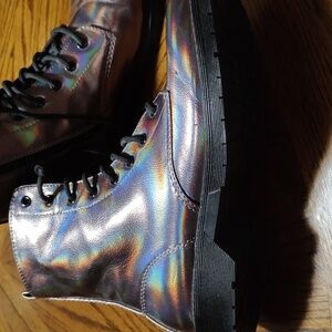 Holographic Combat Boots sz11